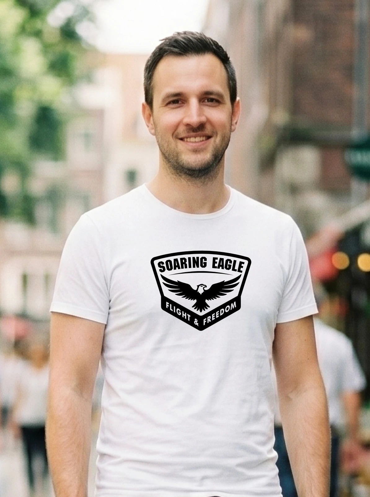Pamučna majica Soaring Eagle print 2